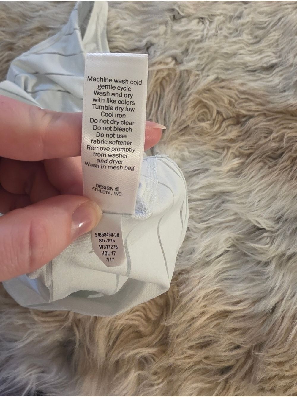 Athleta Spring Mint Chi Striped Racerback Tank - Picture 6 of 6